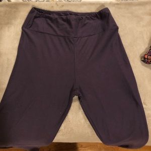 Purple suede LuLaRoe leggings